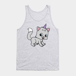 Unicorn Kitty Cat Tank Top